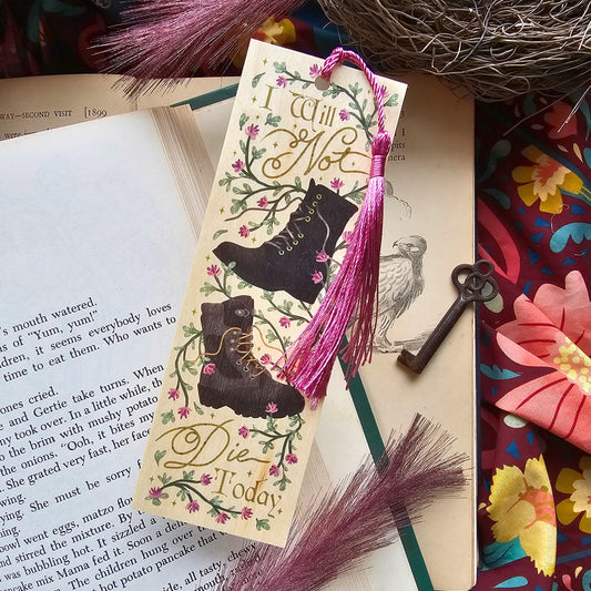 Officially Licensed Fourth Wing Tasseled Woodmark | Boot BFFs