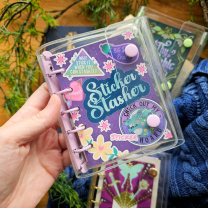 Sticker Stasher | Mini Binder with 5 Pocket Pages