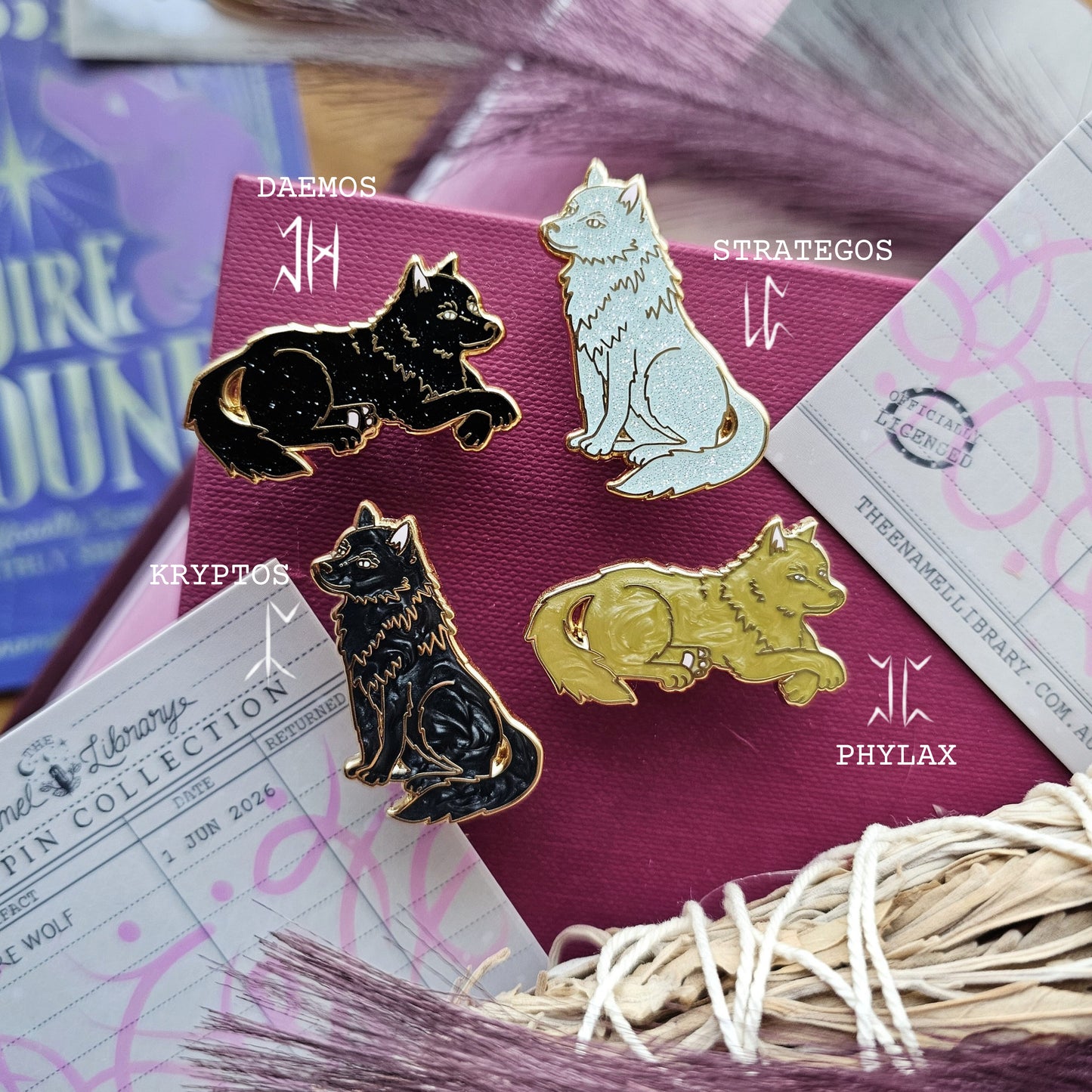 Officially Licensed Wolves of Ruin Mini-Pins | Dire Wolves