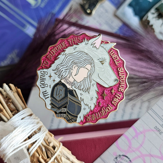 Officially Licensed Wolves of Ruin Enamel Pin | Meryn & Anassa