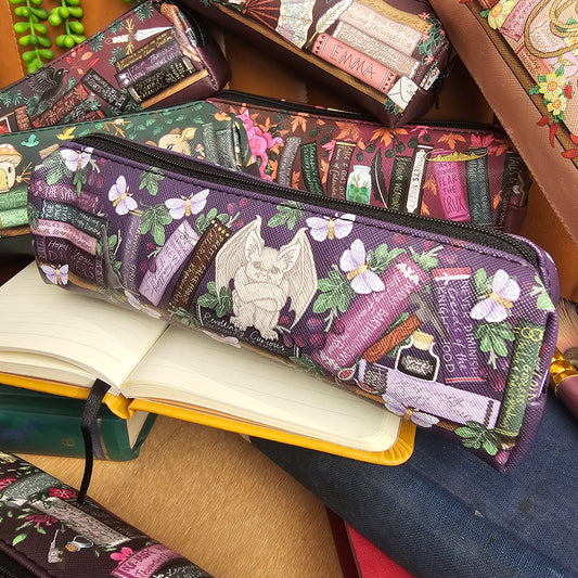 Officially Licensed The Knight and the Moth Faux Leather Pencil Case