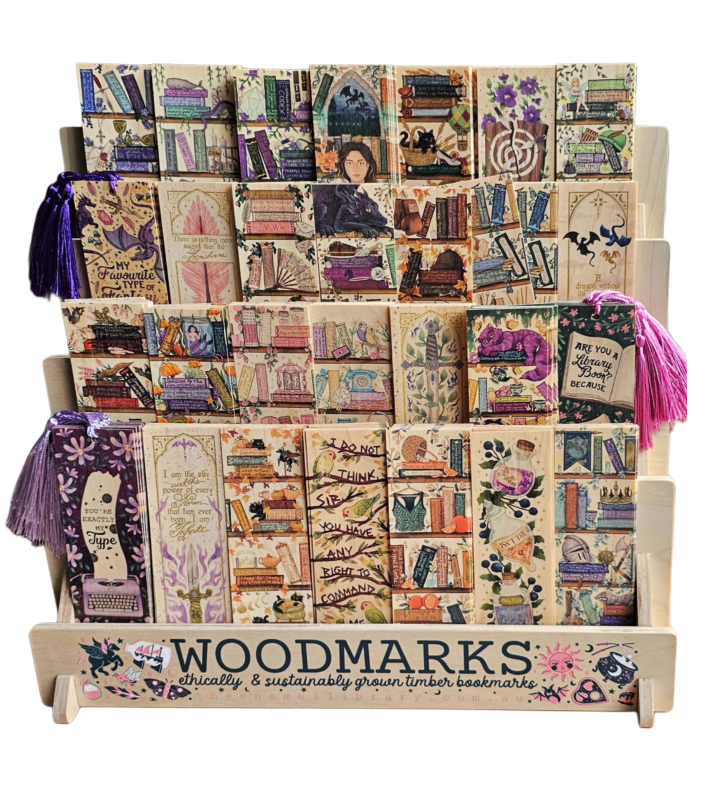 Timber Woodmark Display Stand