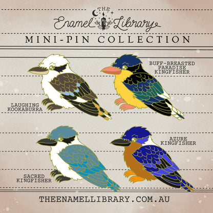Kookaburra & Kingfisher Family Mini-Pins