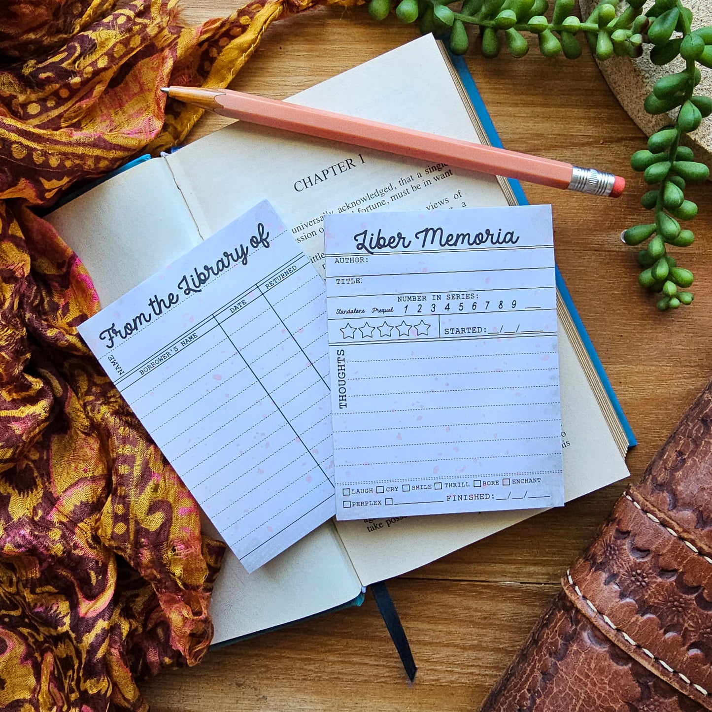 Bookish Sticky Note Pad | 2 Designs