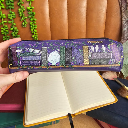 Officially Licensed Fourth Wing Faux Leather Pencil Case | Dragon Riding
