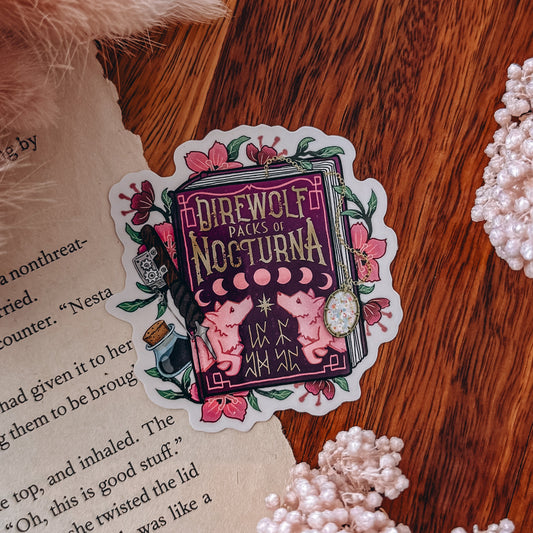 Officially Licensed Wolves of Ruin Vinyl Sticker | Direwolf Packs of Nocturna