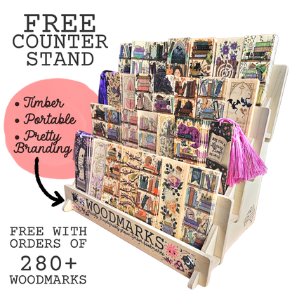 Timber Woodmark Display Stand