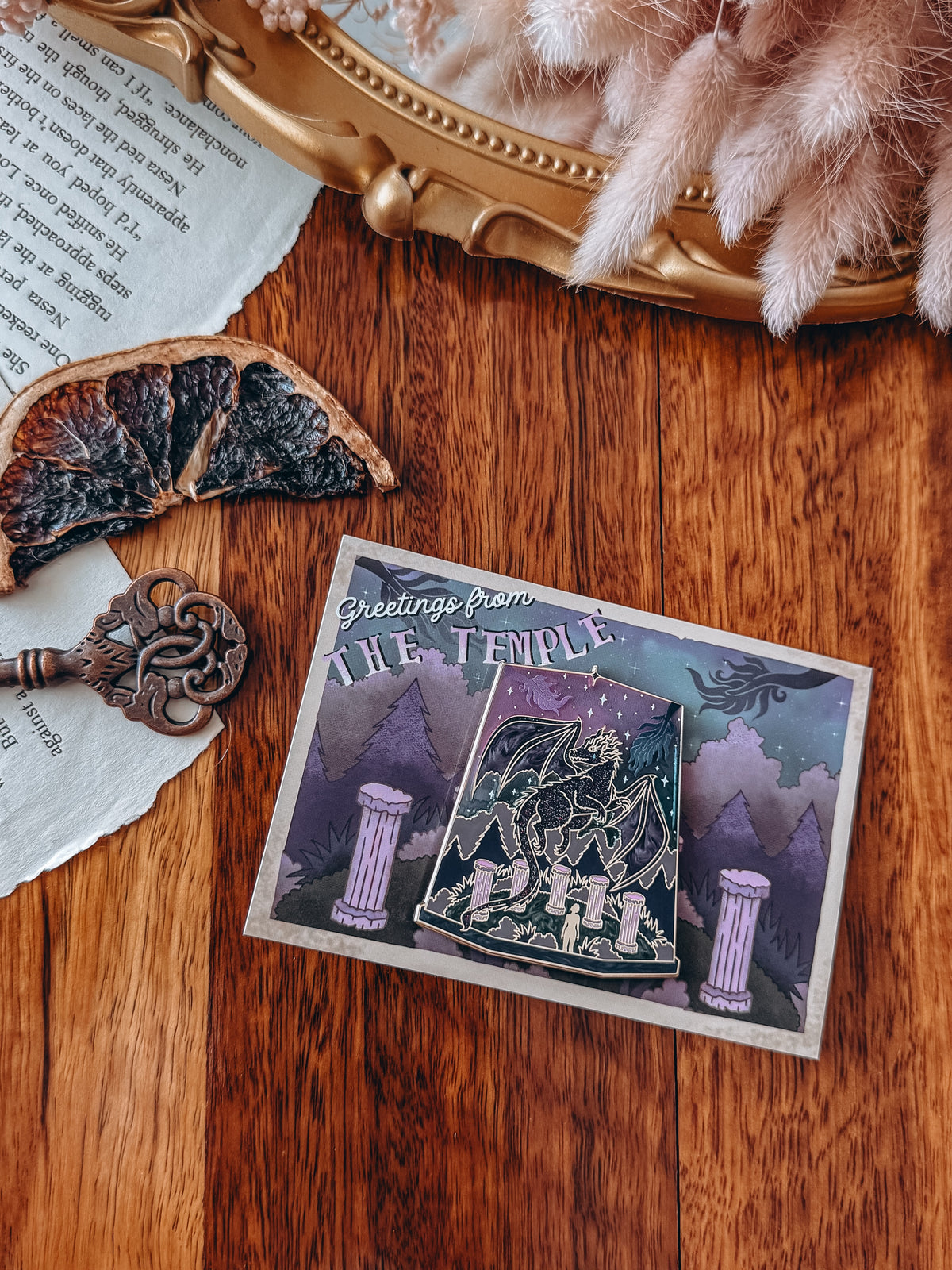 Officially Licensed Fourth Wing Terrarium Pin | The Temple