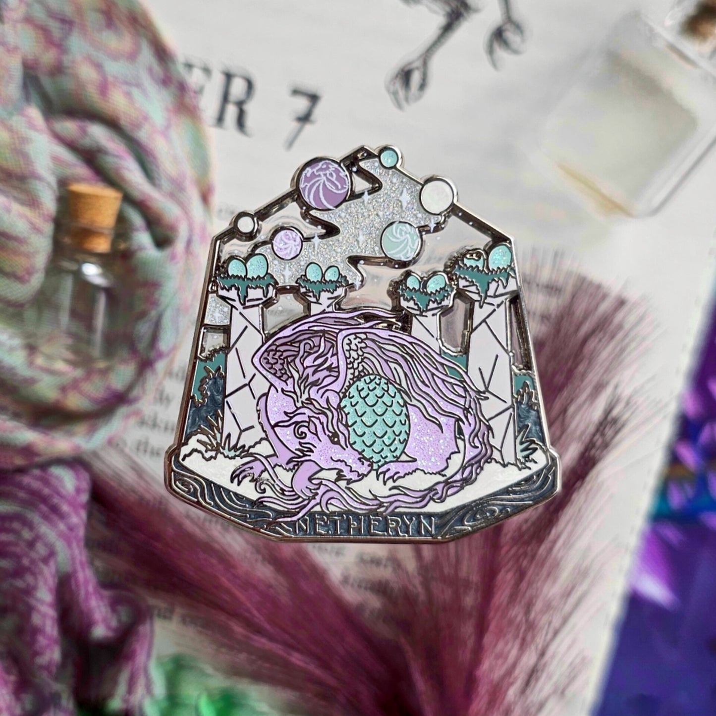 Officially Licensed When the Moon Hatched Location Terrarium Pin | Netheryn