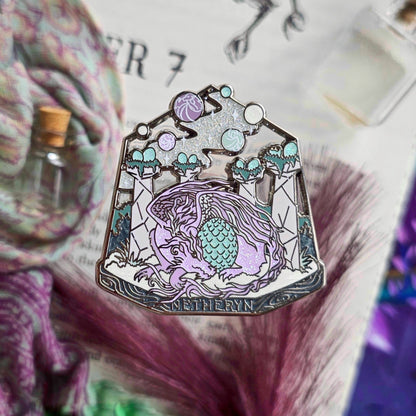 Officially Licensed When the Moon Hatched Location Terrarium Pin | Netheryn