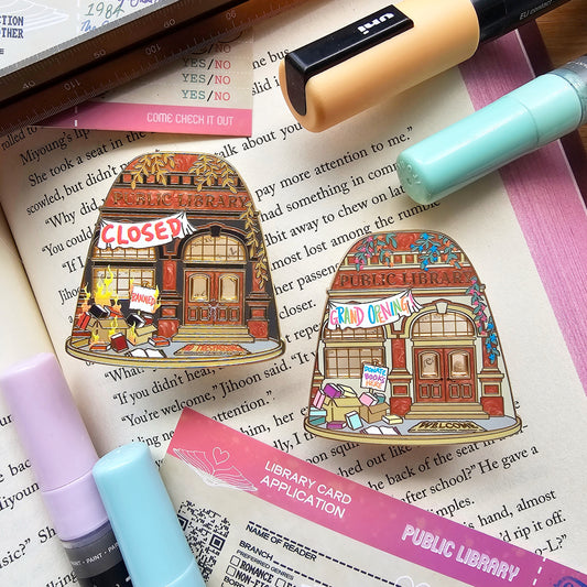 Location Terrarium Pin | Public Library Before & After
