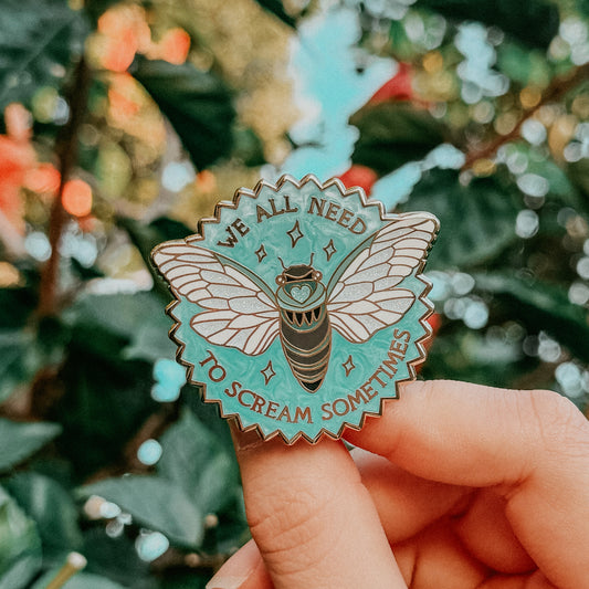 Enamel Pin | Screaming Cicada