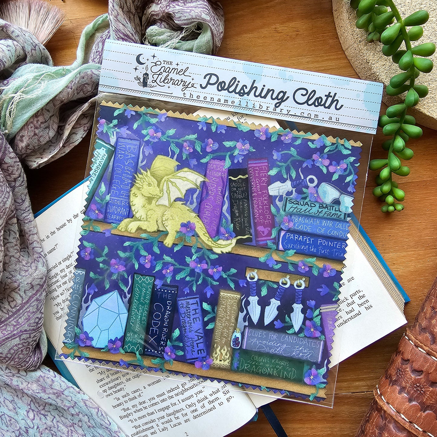 Officially Licensed Fourth Wing Lens Polishing Cloth | Dragon Riding Shelfie