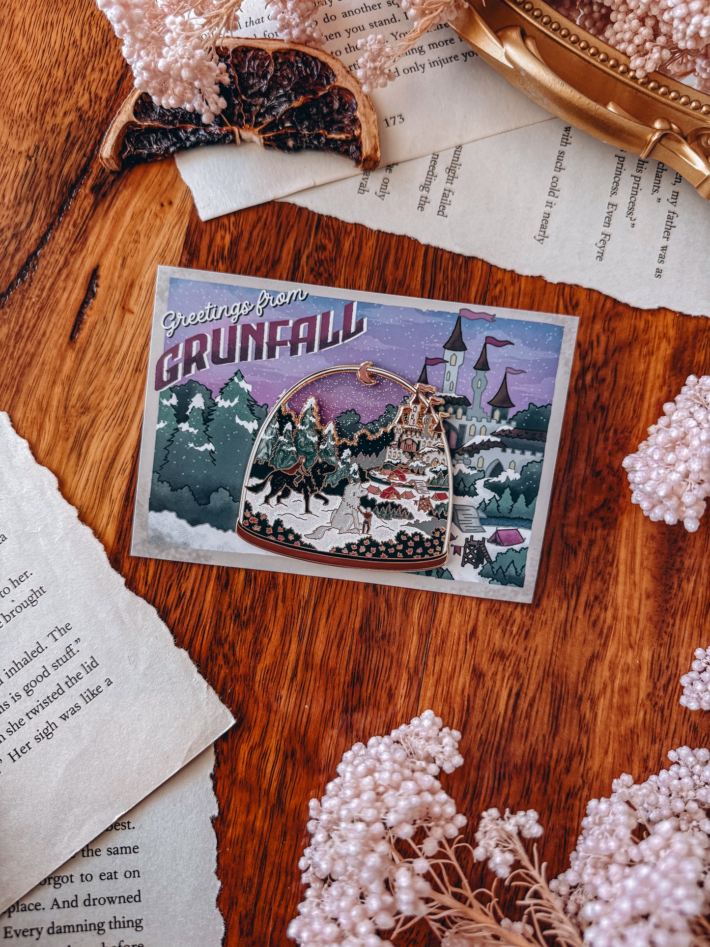 Officially Licensed Wolves of Ruin Terrarium Pin | Grunfall