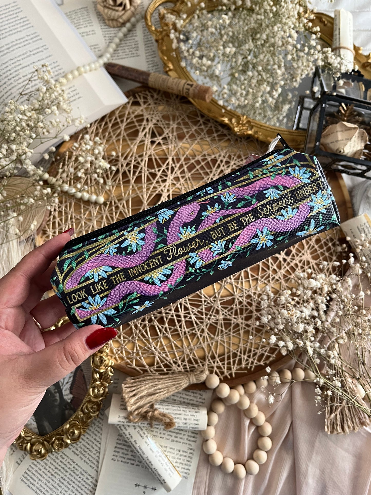 Faux Leather Pencil Case | Be the Serpent