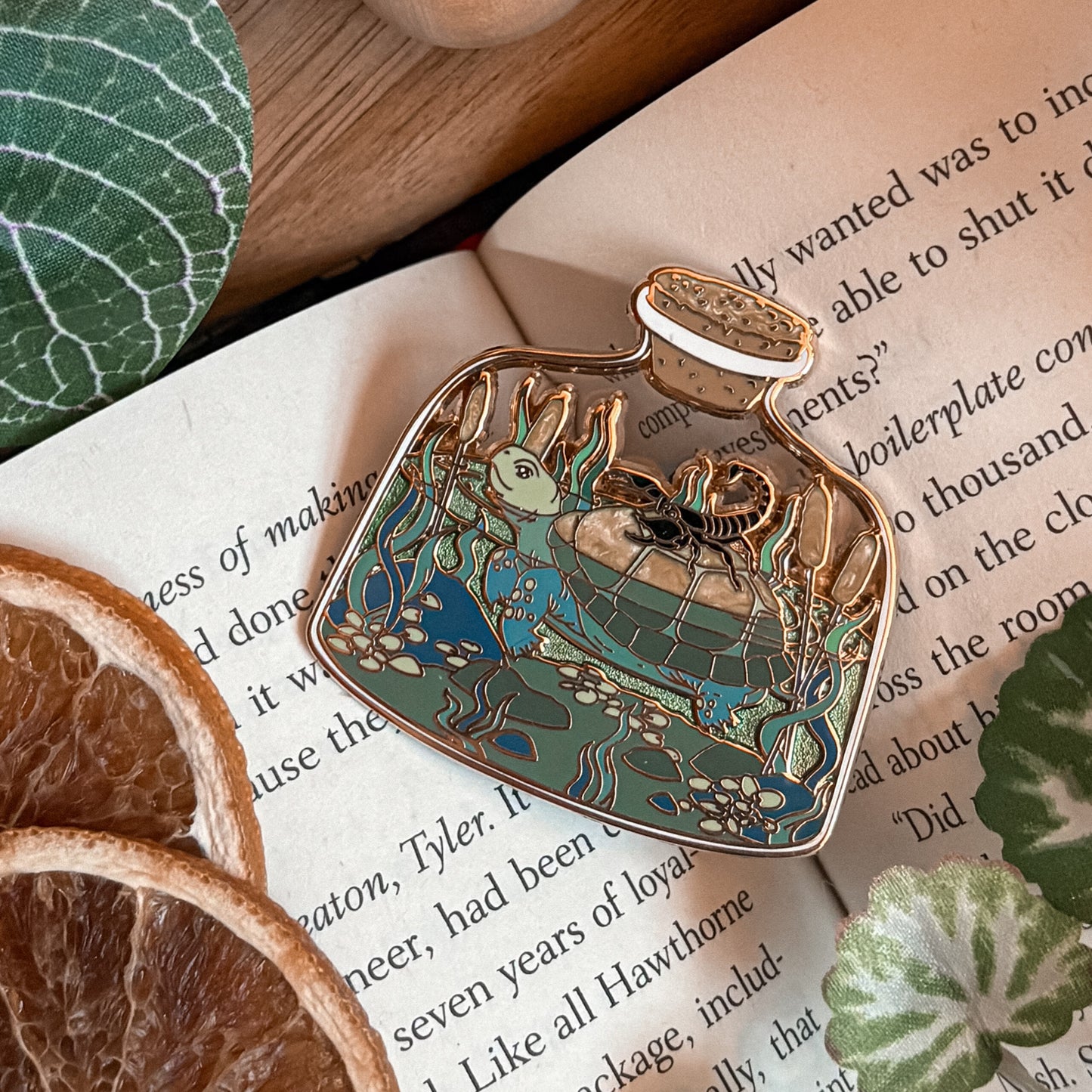 Location Terrarium Pin | The Scorpion and the Turtle