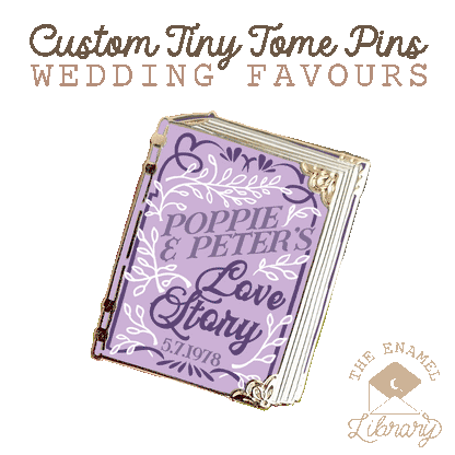 Custom Tiny Tome Mini-Pins | Your Love Story
