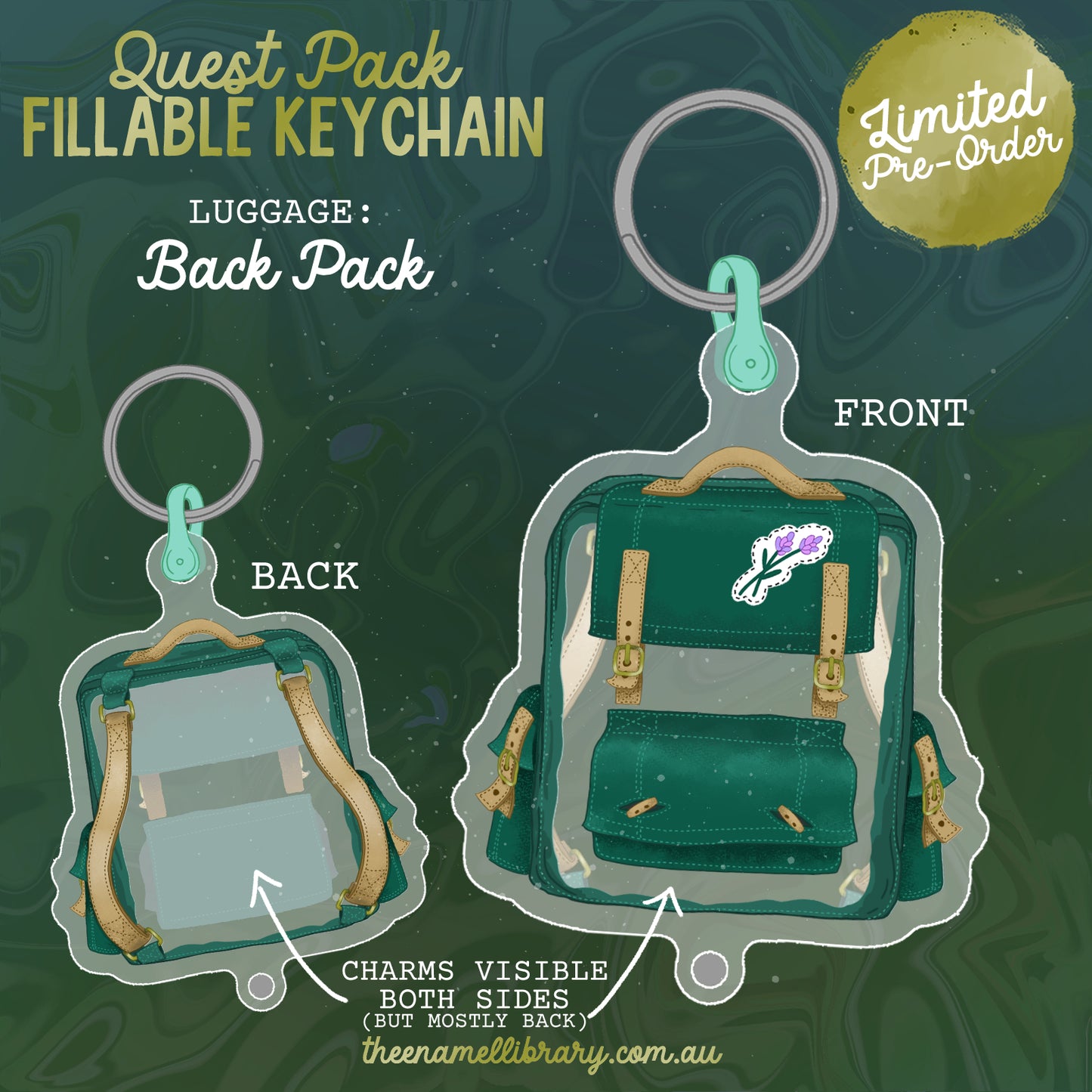 Quest Pack Keychain | Choose 3 Inventory Supplies