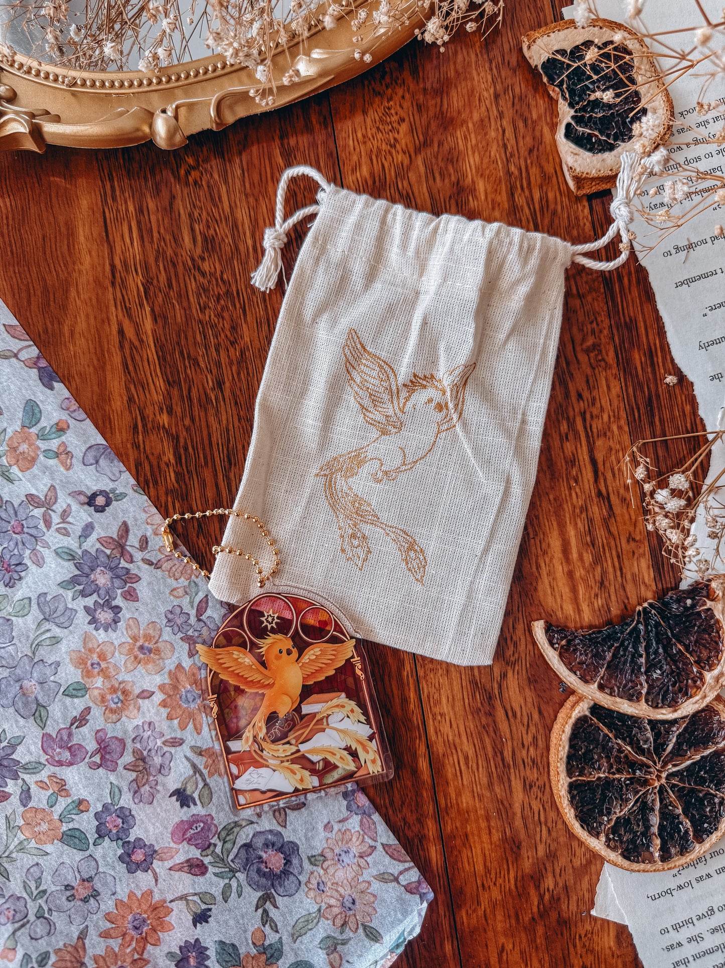 Acrylic Dangle Charm | Phoenix Flight