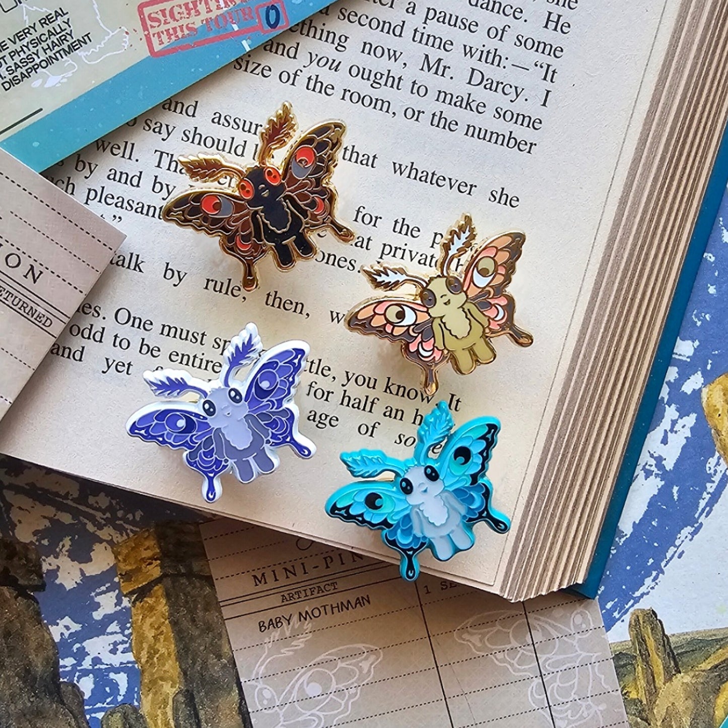 Baby Mothman Mini-Pin