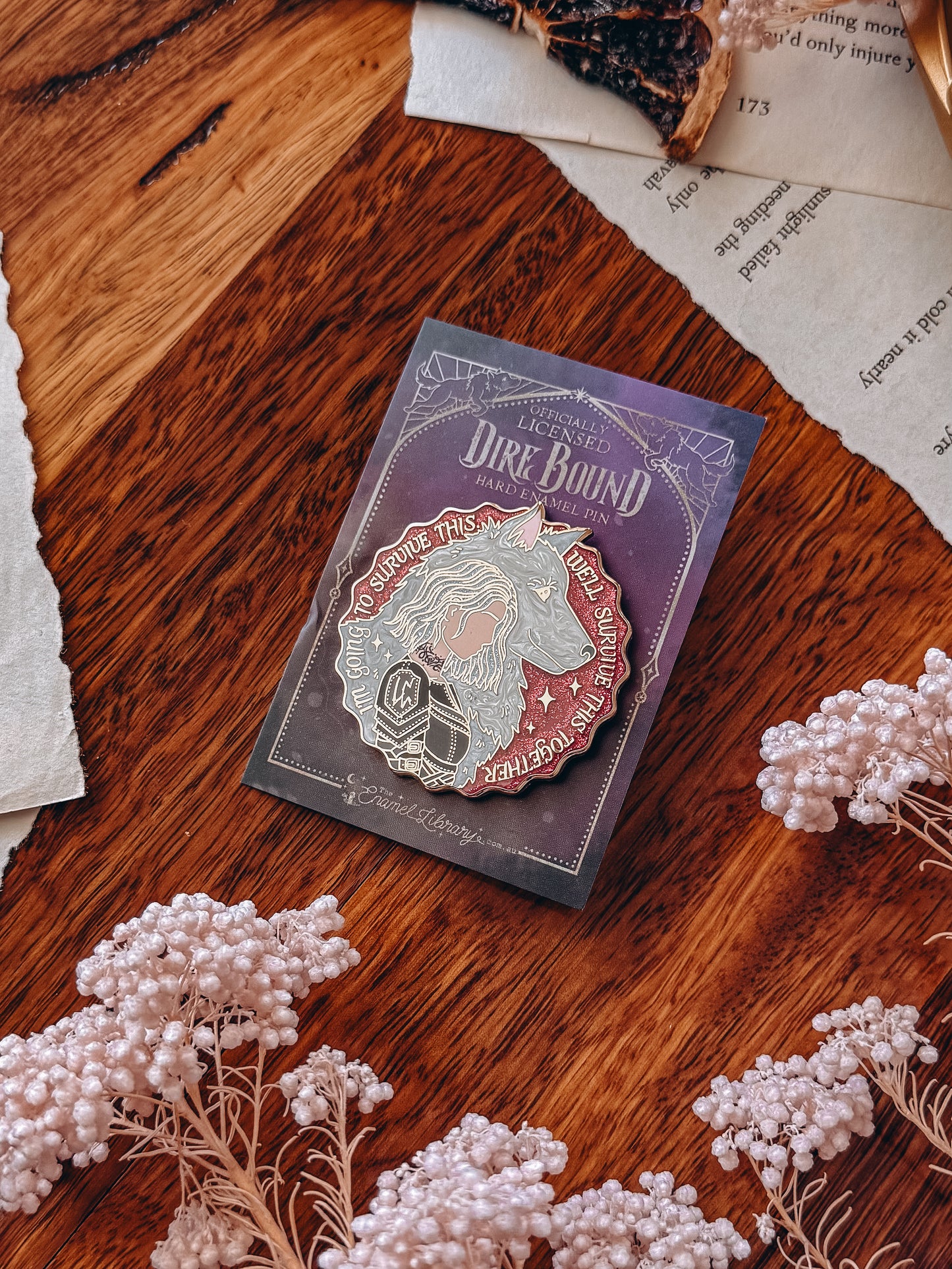 Officially Licensed Wolves of Ruin Enamel Pin | Meryn & Anassa