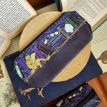 Officially Licensed Fourth Wing Faux Leather Pencil Case | Dragon Riding