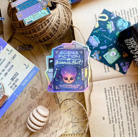 July Vinyl Sticker | Science Fiction or Science Fact