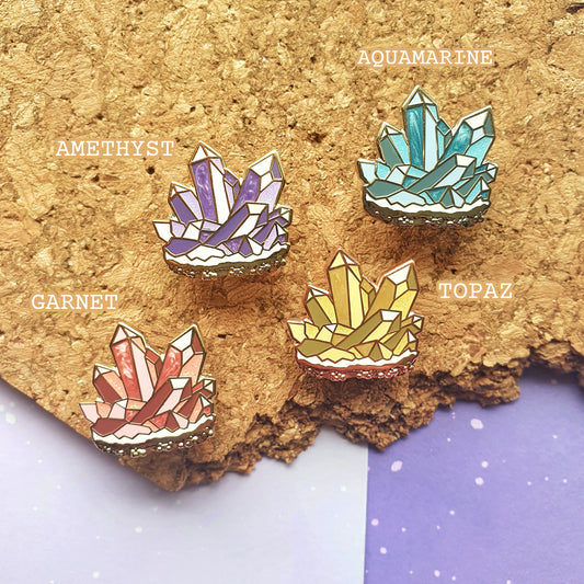 Crystal Cluster Mini-Pin